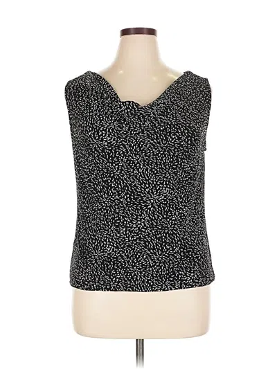 Pre-owned Alex Evenings Sleeveless Blouse In Black