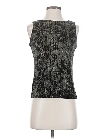 Pre-owned Alex Evenings Sleeveless Blouse In Black