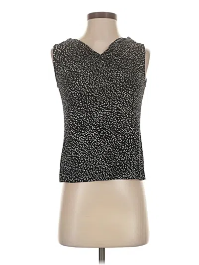 Pre-owned Alex Evenings Sleeveless Blouse In Black