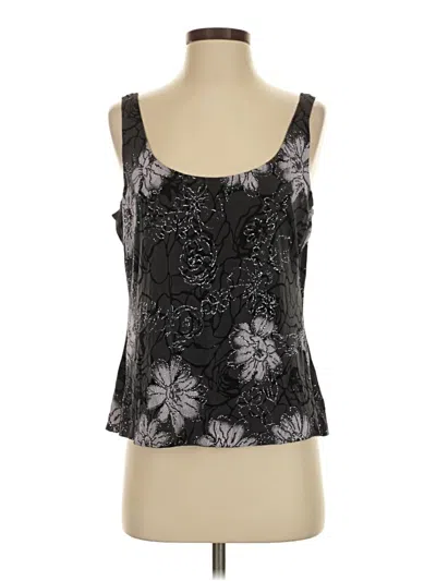 Pre-owned Alex Evenings Sleeveless Blouse In Black