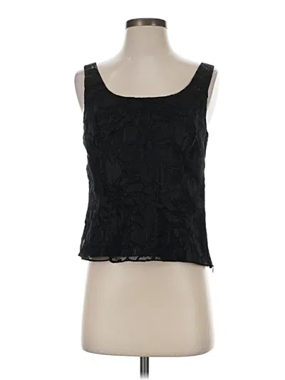 Pre-owned Alex Evenings Sleeveless Blouse In Black