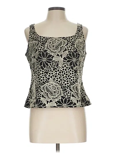 Pre-owned Alex Evenings Sleeveless Blouse In Black