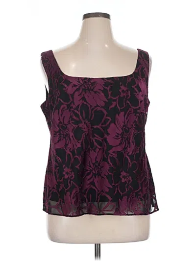 Pre-owned Alex Evenings Sleeveless Blouse In Purple