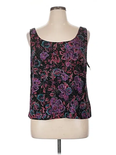 Alex Evenings Sleeveless Blouse In Black