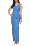 Alex Evenings Sleeveless Sheath Dress In Cornflower