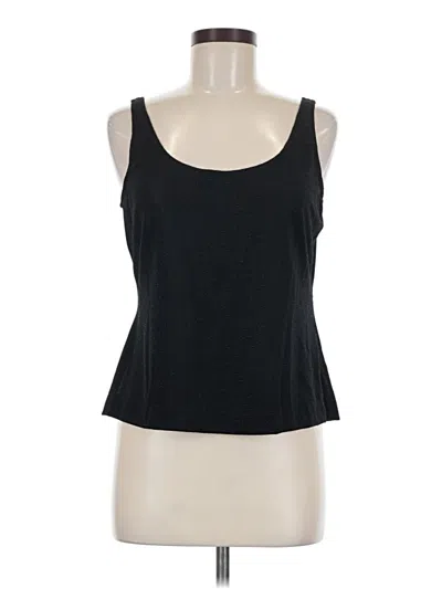 Pre-owned Alex Evenings Sleeveless Top Black Scoop Neck Tops