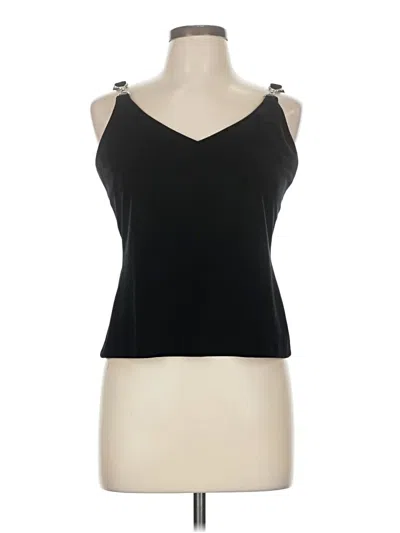 Pre-owned Alex Evenings Sleeveless Top Black Sweetheart Neckline Tops