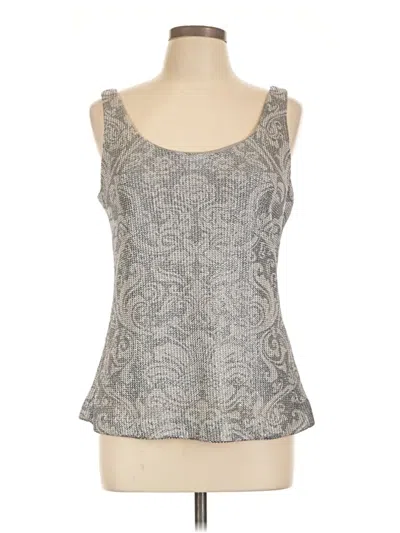 Pre-owned Alex Evenings Sleeveless Top Gray Sweetheart Neckline Tops
