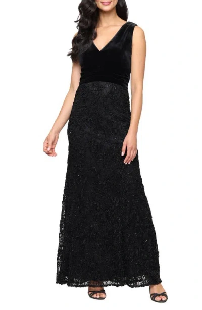 ALEX EVENINGS ALEX EVENINGS SLEEVELESS V-NECK DRESS