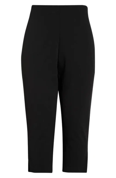 Alex Evenings Slim High Rise Crop Pants In Black
