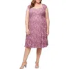 Alex Evenings Soutache Cocktail Dress