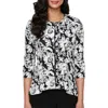 Alex Evenings Soutache Peplum Zip Jacket