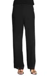 Alex Evenings Straight Leg Chiffon Pants In Black In Black