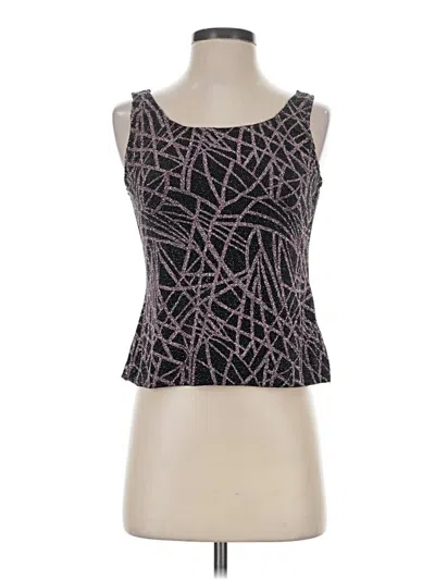 Pre-owned Alex Evenings Tank Top Black Square Neckline Tops