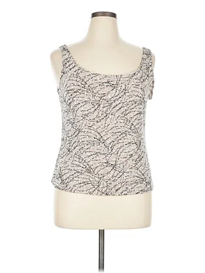 Pre-owned Alex Evenings Tank Top Silver Scoop Neck Tops