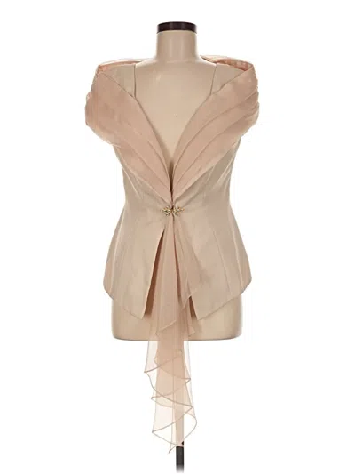 Pre-owned Alex Evenings Vest In Tan