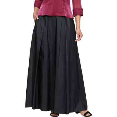 Alex Evenings Washer Taffeta Ballgown Skirt In Black