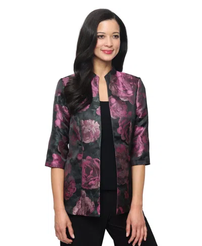 Alex Evenings Women's Printed Jacquard Twinset In Multi