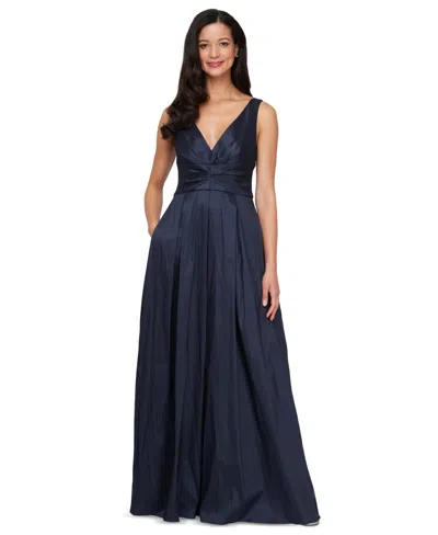 Alex Evenings Women's Sleeveless V-neck Gown