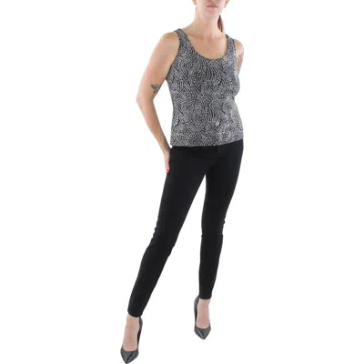 Alex Evenings Womens Knit Glitter Tank Top In Multi