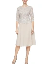 ALEX EVENINGS WOMENS LACE SEQUINED COCKTAIL DRESS