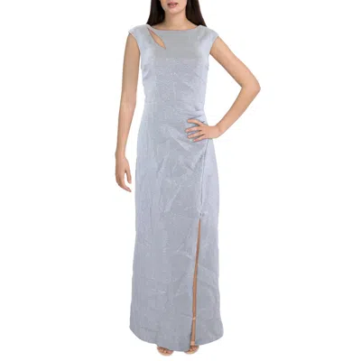 Alex Evenings Womens Metallic Polyester Evening Dress