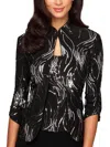 Alex Evenings Petite 2-pc. Sequined Twinset In Black