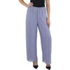 Alex Evenings Womens Solid Chiffon Pants In Blue