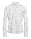 Alex Ingh Man Shirt Off White Size 17 ½ Linen, Cotton In Off White