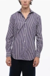 Alex Ingh Striped Cotton Shirt With Spread Collar
