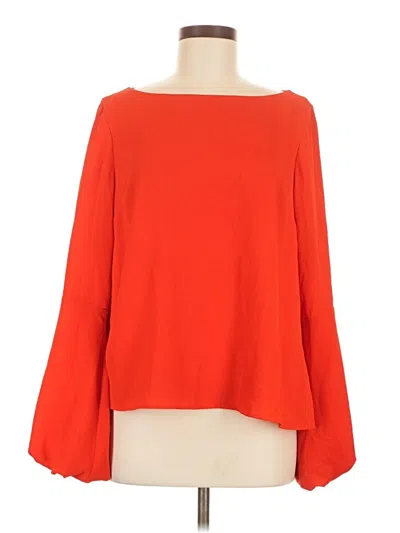 Pre-owned Alex Marie 3/4 Sleeve Top Orange Boatneck Tops