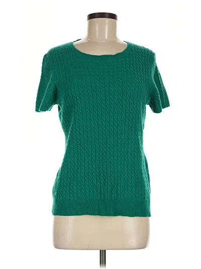 Pre-owned Alex Marie Cashmere Pullover Sweater In Green