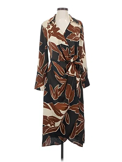 Pre-owned Alex Marie Casual Dress In Brown