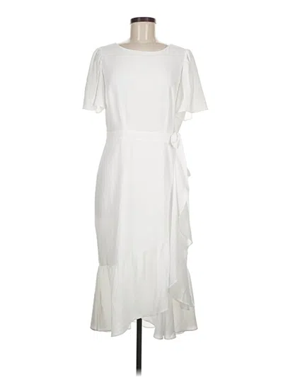 Pre-owned Alex Marie Casual Dress In White