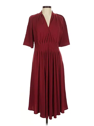 Pre-owned Alex Marie Cocktail Dress In Burgundy
