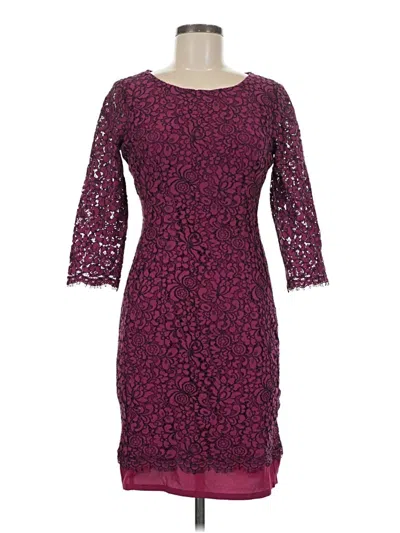 Pre-owned Alex Marie Cocktail Dress In Burgundy