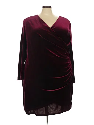 Alex Marie Cocktail Dress In Burgundy