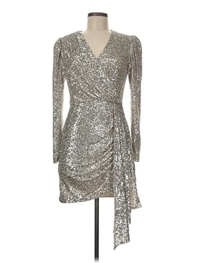 Pre-owned Alex Marie Cocktail Dress In Silver