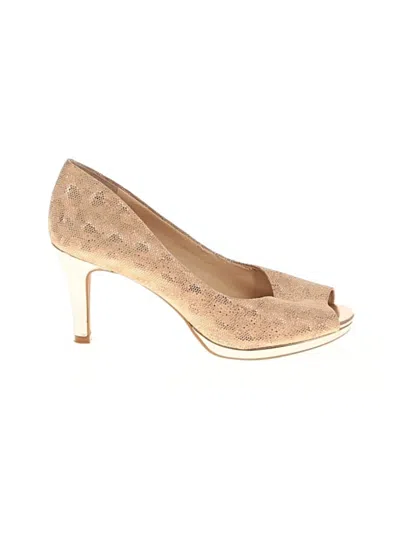 Pre-owned Alex Marie Heels In Gold