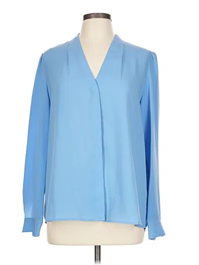 Pre-owned Alex Marie Long Sleeve Blouse In Blue