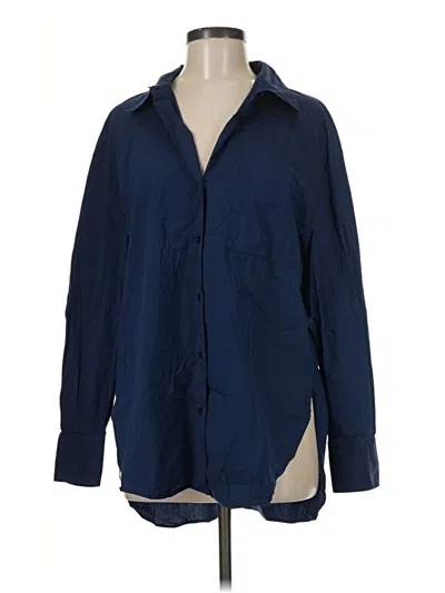 Pre-owned Alex Marie Long Sleeve Button Down Shirt In Blue