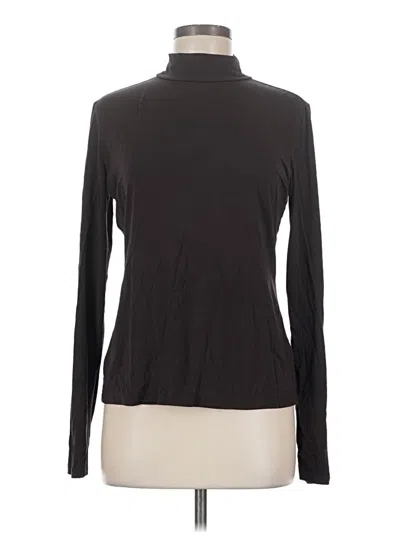 Pre-owned Alex Marie Long Sleeve Top Black Turtleneck Tops