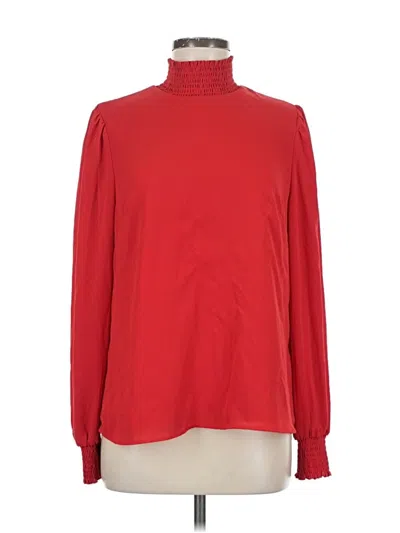 Pre-owned Alex Marie Long Sleeve Top Red Turtleneck Tops