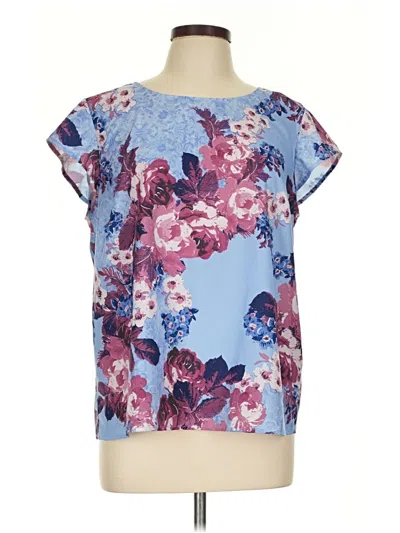 Pre-owned Alex Marie Short Sleeve Blouse In Blue