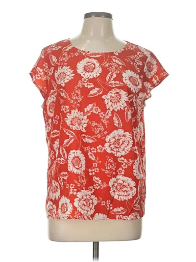Pre-owned Alex Marie Short Sleeve Blouse In Red
