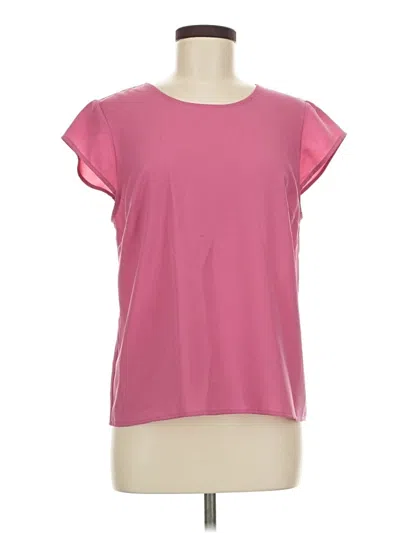 Pre-owned Alex Marie Short Sleeve Top Pink Boatneck Tops