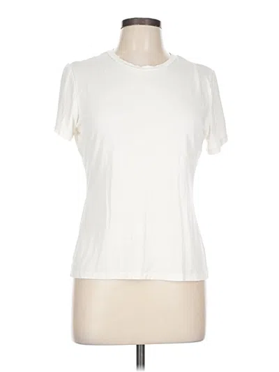 Pre-owned Alex Marie Short Sleeve Turtleneck In Ivory