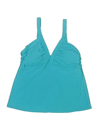 Pre-owned Alex Marie Swimsuit Top Teal Swimwear