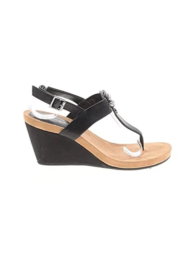 Pre-owned Alex Marie Wedges In Black