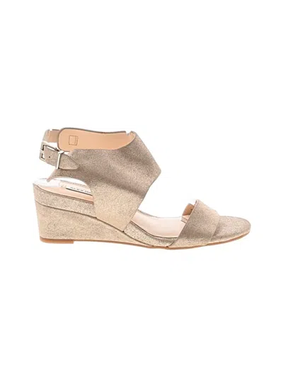 Pre-owned Alex Marie Wedges In Gold